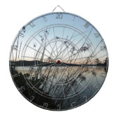 Grassen op het Sunset-meer Dartbord (Voorkant)