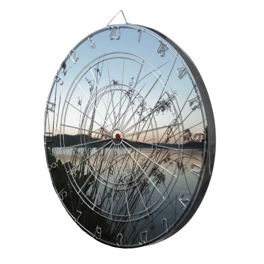 Grassen op het Sunset-meer Dartbord (Voorkant Rechts)