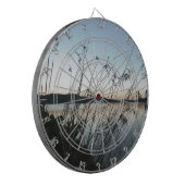 Grassen op het Sunset-meer Dartbord (Voorkant Links)
