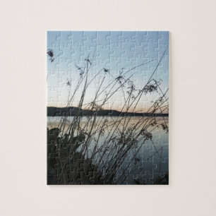 Grassen op het Sunset-meer Legpuzzel