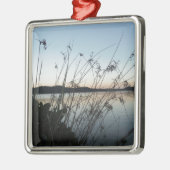 Grassen op het Sunset-meer Metalen Ornament (Links)