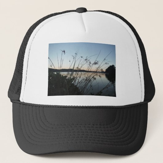 Grassen op het Sunset-meer Trucker Pet (Voorkant)