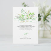 Grassen sympathie Hartelijk dank Bedankkaart (Staand voorkant)