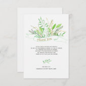 Grassen sympathie Hartelijk dank Bedankkaart (Voorkant / Achterkant)