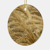 Grassen voor sierdoeleinden in Herfst Keramisch Ornament (Links)