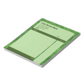 Grasservice Groen bedrijfsverkoopontvangstformulie Notitieblok (Linkerzijde)