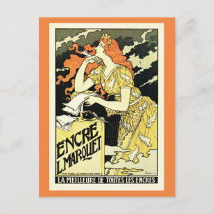 Grasset, art nouveau French ink adverteren Briefkaart