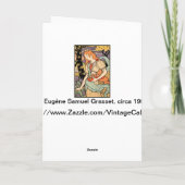 Grasset Art Nouveau Kaart: Irissen & Rozen Kaart (Achterkant)