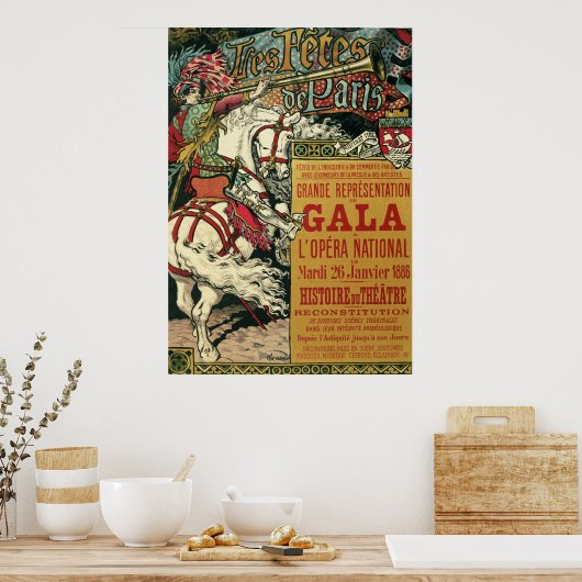 Grasset Eugene les fetes de paris Poster (Keuken)