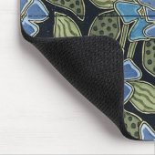 Grasset's Art Nouveau Blue Flowers - Mousepad Muismat (Hoek)