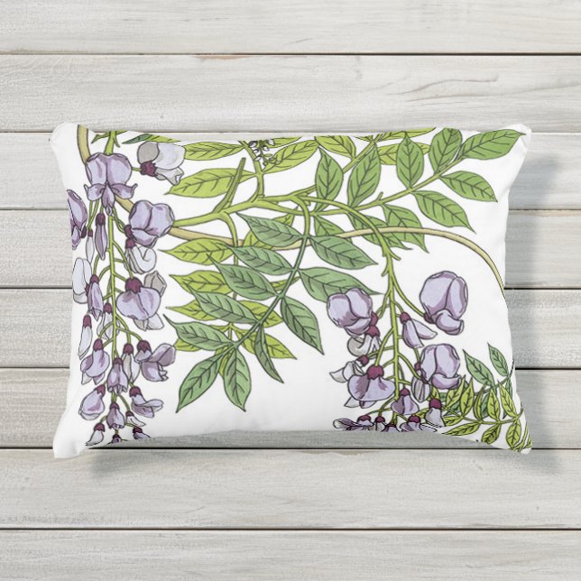 Grasset's Art Nouveau Wisteria Buitenkussen (Voorkant)