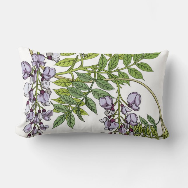 Grassets Art Nouveau Wisteria Kussen (Voorkant)