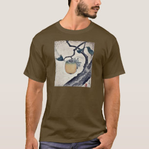 Grasshandel eet persimmon door Katsushika Hokusai T-shirt