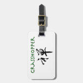 Grasshop met "Zen"-symbool Bagagelabel (Voorkant verticaal)