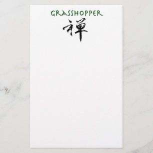 Grasshop met "Zen"-symbool Briefpapier