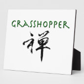 Grasshop met "Zen"-symbool Fotoplaat (Zijkant)
