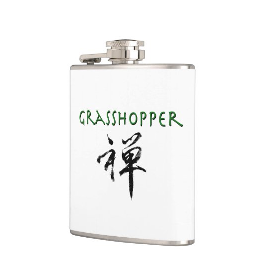 Grasshop met "Zen"-symbool Heupfles (Links)