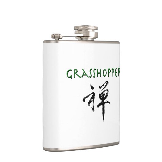 Grasshop met "Zen"-symbool Heupfles (Rechts)