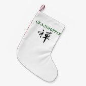 Grasshop met "Zen"-symbool Kleine Kerstsok (Voorkant (Hangend))