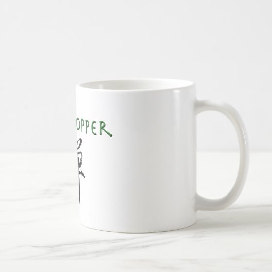 Grasshop met "Zen"-symbool Koffiemok (Rechts)