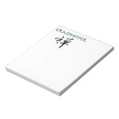 Grasshop met "Zen"-symbool Notitieblok (Linkerzijde)