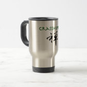 Grasshop met "Zen"-symbool Reisbeker (Voorkant links)
