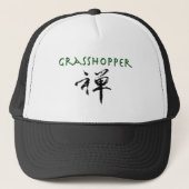 Grasshop met "Zen"-symbool Trucker Pet (Voorkant)