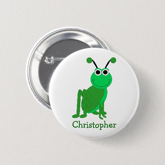 Grasshop-ontwerp Ronde Button 5,7 Cm (Voorkant /achterkant)