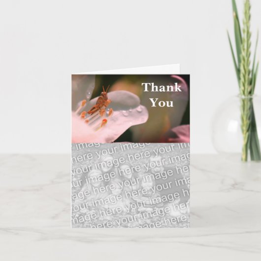Grasshop op Azalea Hartelijk dank Bedankkaart (Voorkant)
