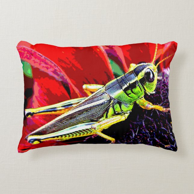 Grasshopper Accent Pillow Kussen (Voorkant)
