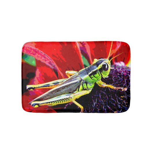 Grasshopper Bath Mats Badmat (Voorkant)