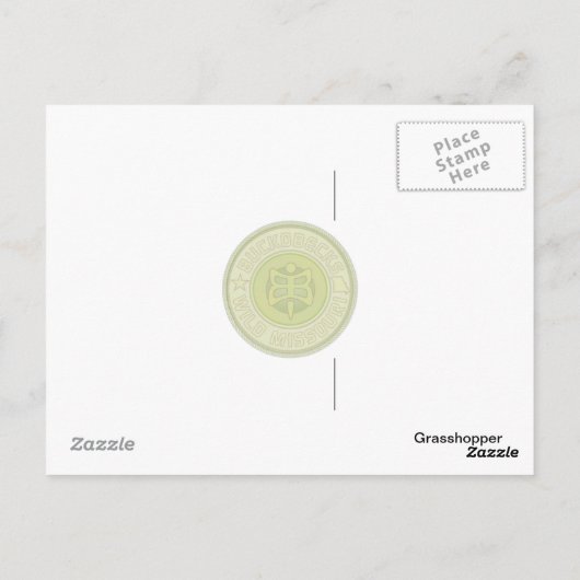 Grasshopper Briefkaart. Briefkaart (Achterkant)