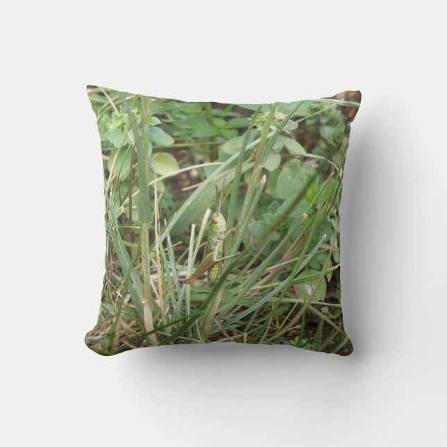 Grasshopper Camouflage Pillow Kussen (Voorkant)