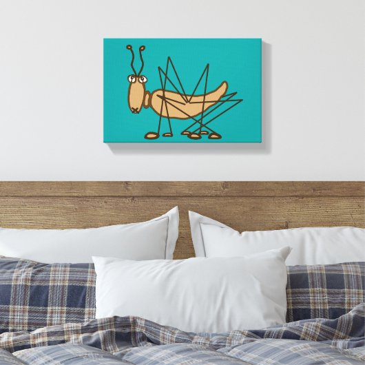 Grasshopper Canvas Afdruk (Insitu (Slaapkamer))