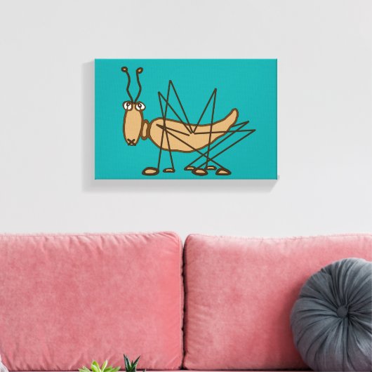 Grasshopper Canvas Afdruk (Insitu (Woonkamer))