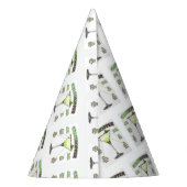 GRASSHOPPER Cocktail Recipe Art Feesthoedjes (Achterkant)