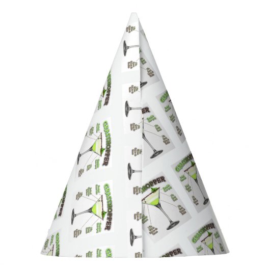 GRASSHOPPER Cocktail Recipe Art Feesthoedjes (Achterkant)