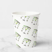 GRASSHOPPER Cocktail Recipe Art Papieren Bekers (Links)