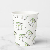 GRASSHOPPER Cocktail Recipe Art  Papieren Bekers (Rechts)