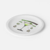 GRASSHOPPER Cocktail Recipe Art Papieren Bordje (Gekanteld)