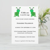 Grasshopper Design Baby shower Kaart (Staand voorkant)