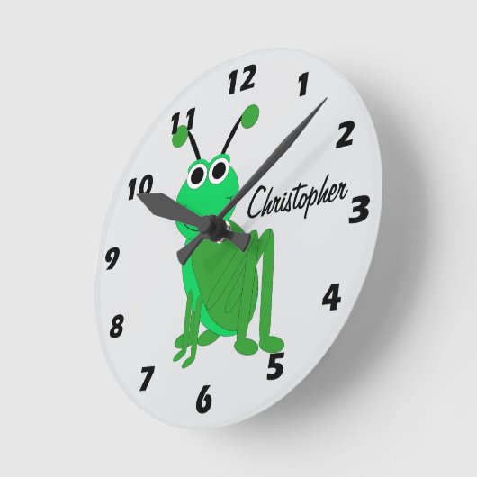 Grasshopper Design Personalised Ronde Klok (Hoek)