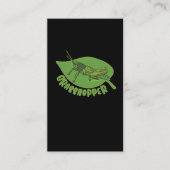 Grasshopper Gardener Natuur Entomology Insect Visitekaartje (Voorkant)