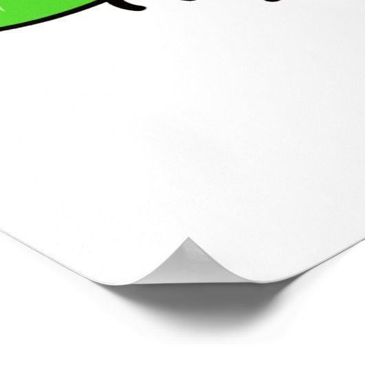 Grasshopper Go Green T-shirts en cadeautjes Poster (Hoek)