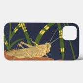 Grasshopper in Green Grass op Blue Background Case-Mate iPhone Case (Achterkant (horizontaal))