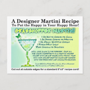 Grasshopper Martini Recept Briefkaart