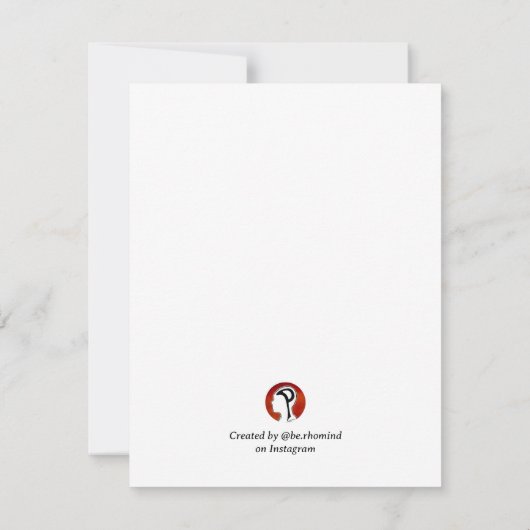 Grasshopper Note-Kaart Notitiekaartje (Achterkant)