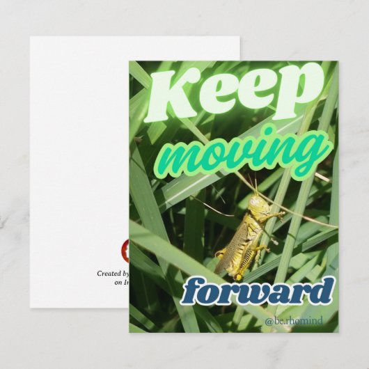 Grasshopper Note-Kaart Notitiekaartje (Voorkant / Achterkant)