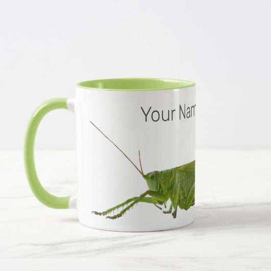 Grasshopper of Hayhorse Retro Insect Dierengift Mok (Links)
