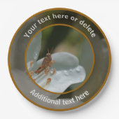 Grasshopper op Azalea Bloem Gepersonaliseerde Part Papieren Bordje (Voorkant)